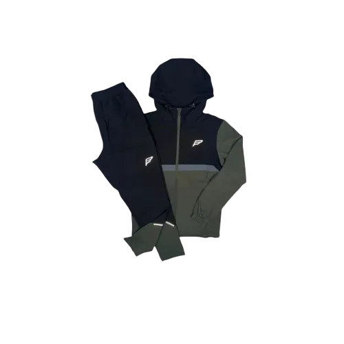 FREQUENCY TRACKSUIT (GREEN / BLACK)